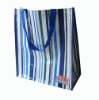 woven shopping bag, plastic bag, bag