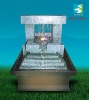 Battery fountain w/plastic base