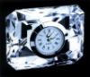 crystal table clock