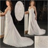 Strapless Chiffon  Wedding Dress  ZJ156