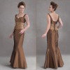 Sleeveless Mermaid Satin Evening Dress ED056