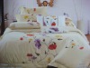 fly-em001 embroidery  bedding set/duvet cover /cotton bedding set /bedcover/bedsheet/pillows