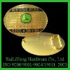 Golden John Deere fashion belt buckle, hip hop belt buckle