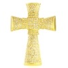 Gold Clear Stone Cross Belt Buckle