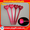 Hot sale light up heart Pen for valentine gift from china