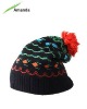 pom pom knitted beanie hat