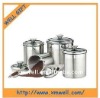 4 pcs stainless steel airtight storage canister set,many sizes available