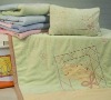 embroidery baby coral fleece blanket