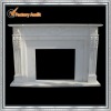 Indoors marble stone fireplace mantel sculpture YL-B195