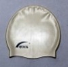 Simple color printing silicone swimming cap