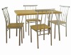 Dining Set(one table+4 chairs,metal dining set,wood dining set)