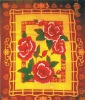 print blanket(brushed fleece blanket,flower blanket)