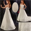 Strapless Satin  Wedding Dress  ZJ128