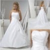 Strapless  Satin and Tull Wedding Gown  KL001