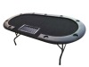 84 inch 9person poker table with foldable iron leg