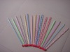 colourful plexiglass knitting needles