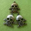 Small metal skull ornament,lanyards metal skull