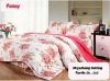 Printed Coral fleece bedding sets (duvet cover,blanket,pillow covers)