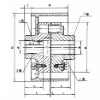 LXZ flexible shaft coupling with braked wheel