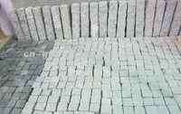 Natural granite paving