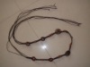 wood beaded/rope belt,waist belt,wood beads belt