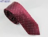 Popular  Silk  Slim Skinny Neck Tie 100%Silk Dots Necktie