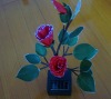 Solar fiber flowers/flower solar light /solar garden light /solar outdoor light