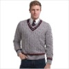 men's v-neck sweater