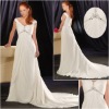 Strapless Chiffon&Satin Wedding Dress  ZJ142