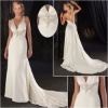 Strapless Chiffon&Satin Wedding Dress  ZJ137