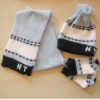 knitted baby hat and glove sets