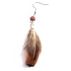 Fashion Silver Feather Cheap Earrings