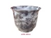 Plastic Planter with marble finish