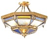 brass copper morrocan isamic ceiling pendent lamps with stained glass PL49