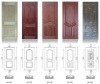 12mm deep Molded HDF Veneer & melamine Door Skin