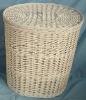 wicker basket with lining painted