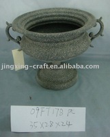 metal planter pot