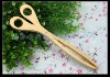 wooden bamboo bread clip food tong