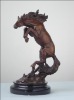 Marble Base Bronze Horse Statue