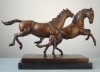 Marble Bronze Horses  Statue