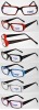 Plastic reading glasses with optical style, laser on temple,needle in the temple