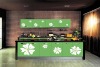 High Glossy UV Board with Designs for Kitchen Cabinet Door(ZH-C841) 1220*2440*18mm/sheet, free samples