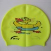 RH children cartoon silicone swimming cap/silicone swim cap/swim cap/swimming cap