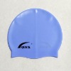 Simple color printing silicone swimming cap