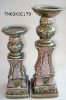 Pillar candle holder (Classical candle holder, Glazed candle holder)