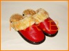 Sheepskin Faux wool slippers for women