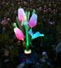 Solar fiber flowers/flower solar light /solar garden light /solar outdoor light