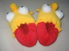 Plush animal slipper