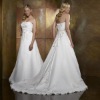 Appliqued Strapless Bridal Wedding Gown NN139