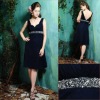 Knee-length Chiffon Evening dress ED066